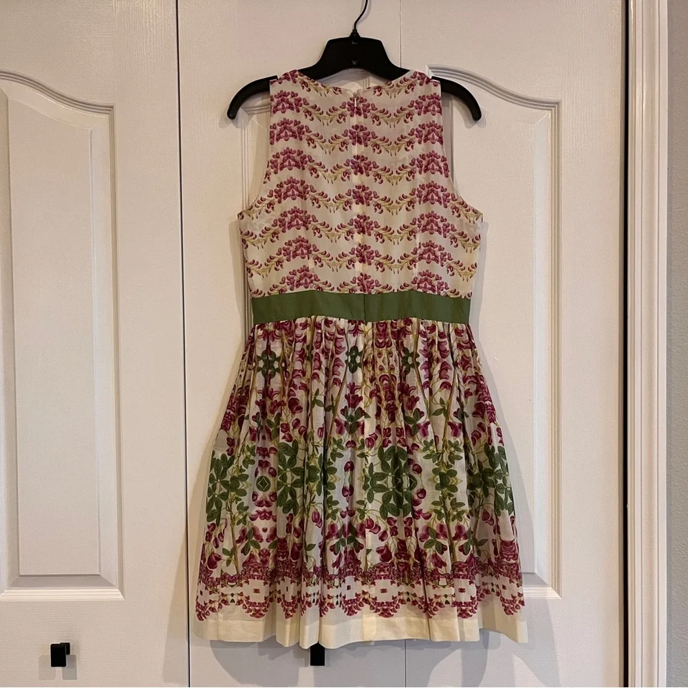 Taylor lavender and green floral print dress size 6 - Picture 2 of 4